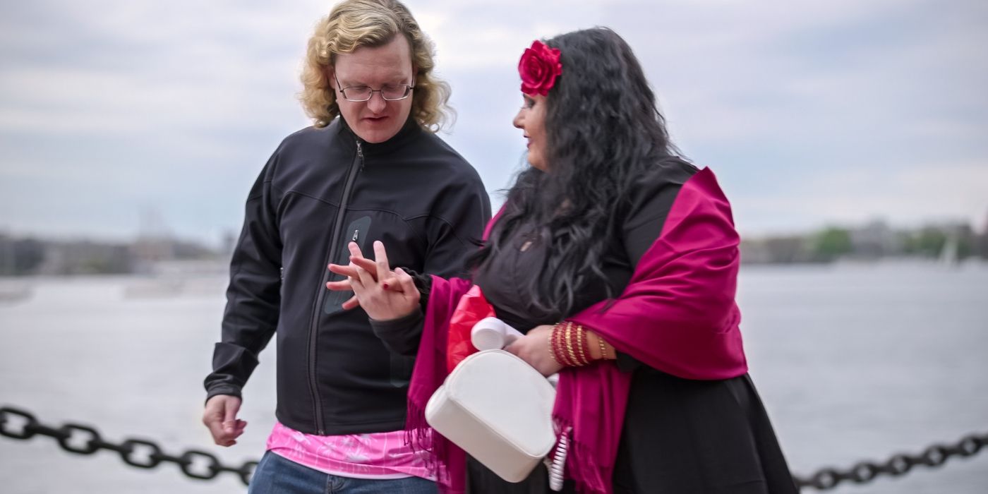 James holds hands with his date on &lsquo;Love on the Spectrum&rsquo; Season 3.