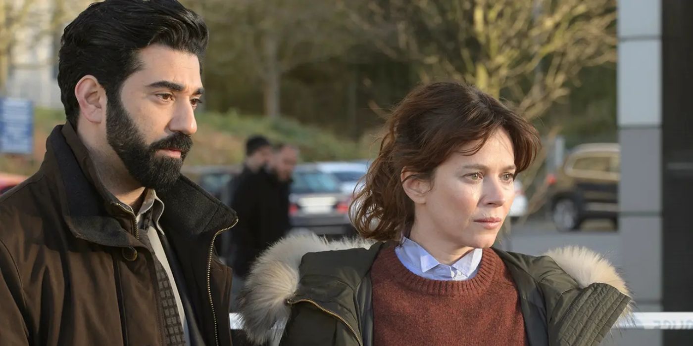 Anna Friel and Ray Panthaki in Marcella