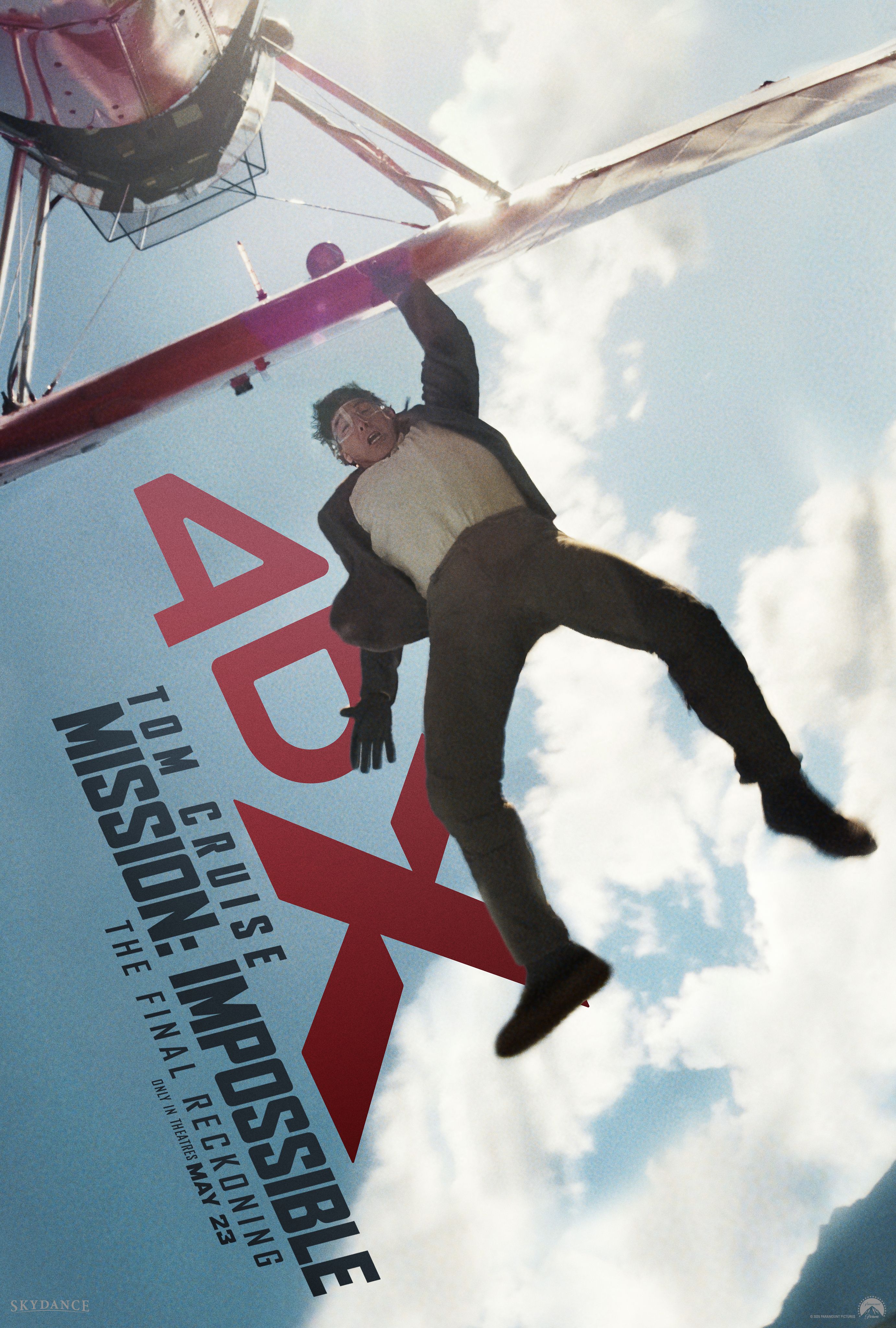 Tom Cruise in the Mission Impossible The Final Reckoning poster