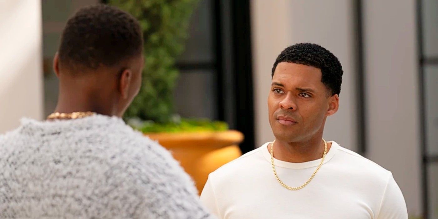 Miles Penn talking to A.J. Knox in The Rookie Season 7.