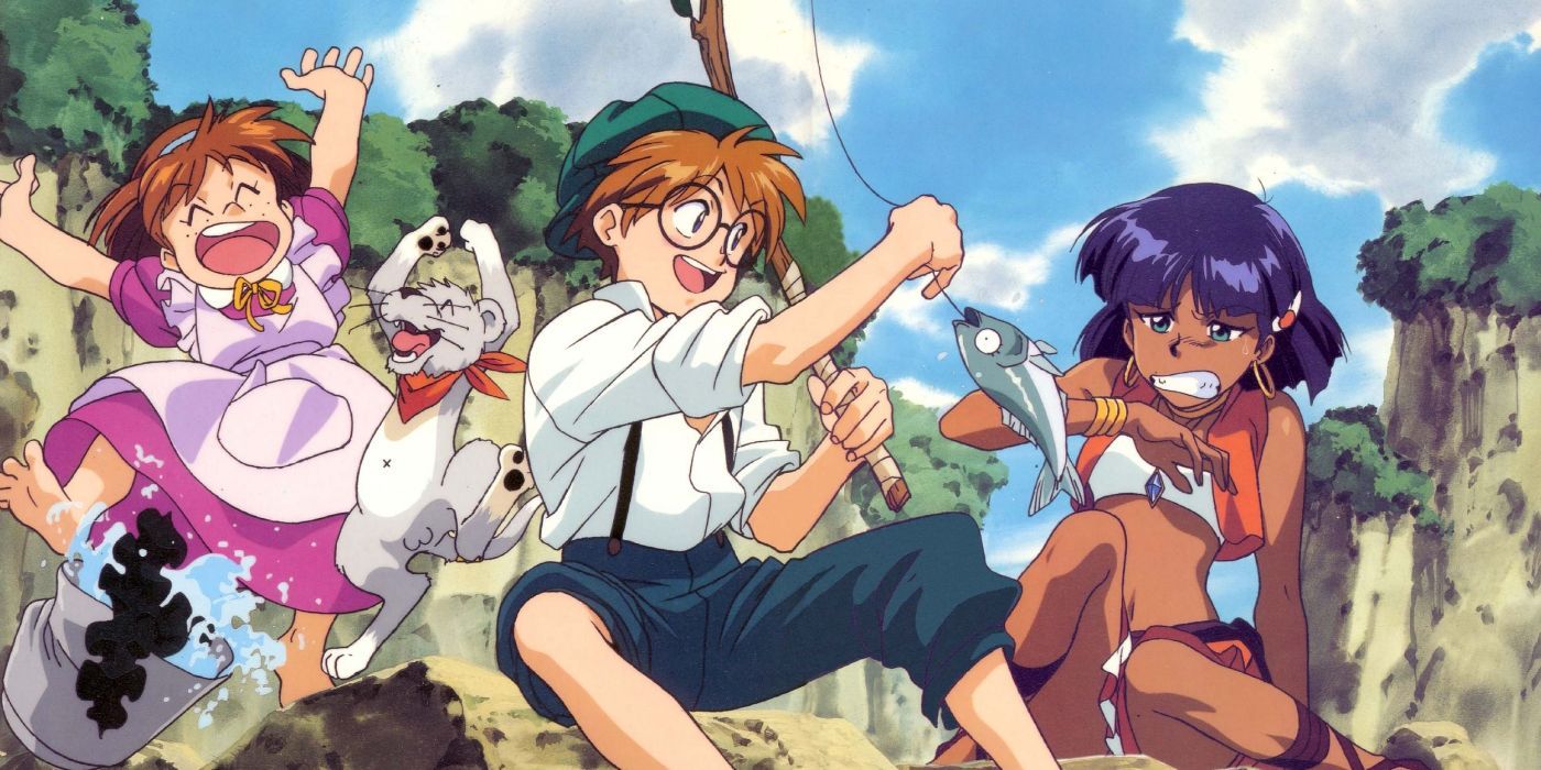 Cast of Nadia: The Secret of Blue Water fishing