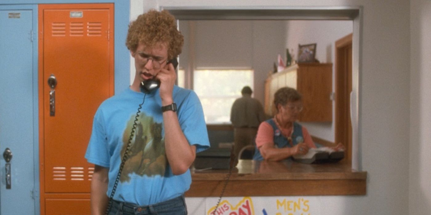 Napoleon calls home to get his chapstick in Napoleon Dynamite.