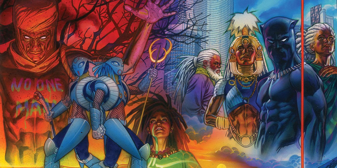 The promotional image for &ldquo;A Nation Under Our Feet&rdquo; Black Panther comic on Marvel Comics website