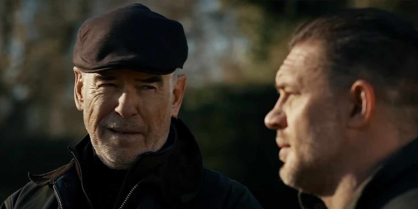 Pierce Brosnan and Tom Hardy as Conrad Harrigan and Harry Da Souza, respectively, in &lsquo;MobLand&rsquo;