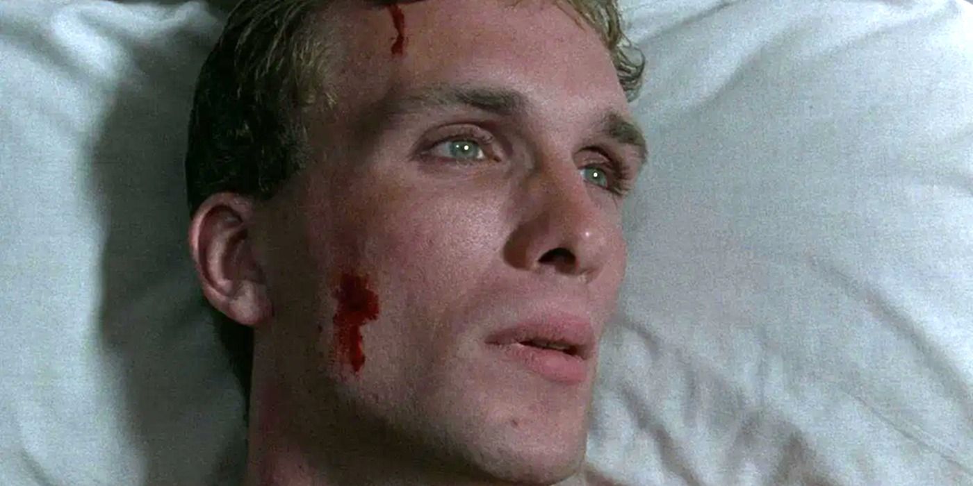 Peter Greene as Peter Winter a hospital bed in Clean, Shaven
