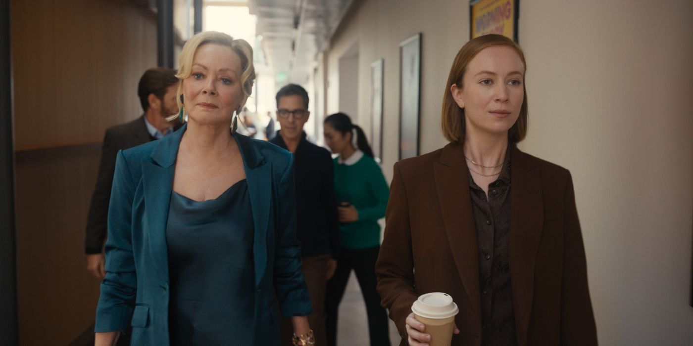 Jean Smart as Deborah and Hannah Einbinder as Ava in Hacks Season 4 Episode 1