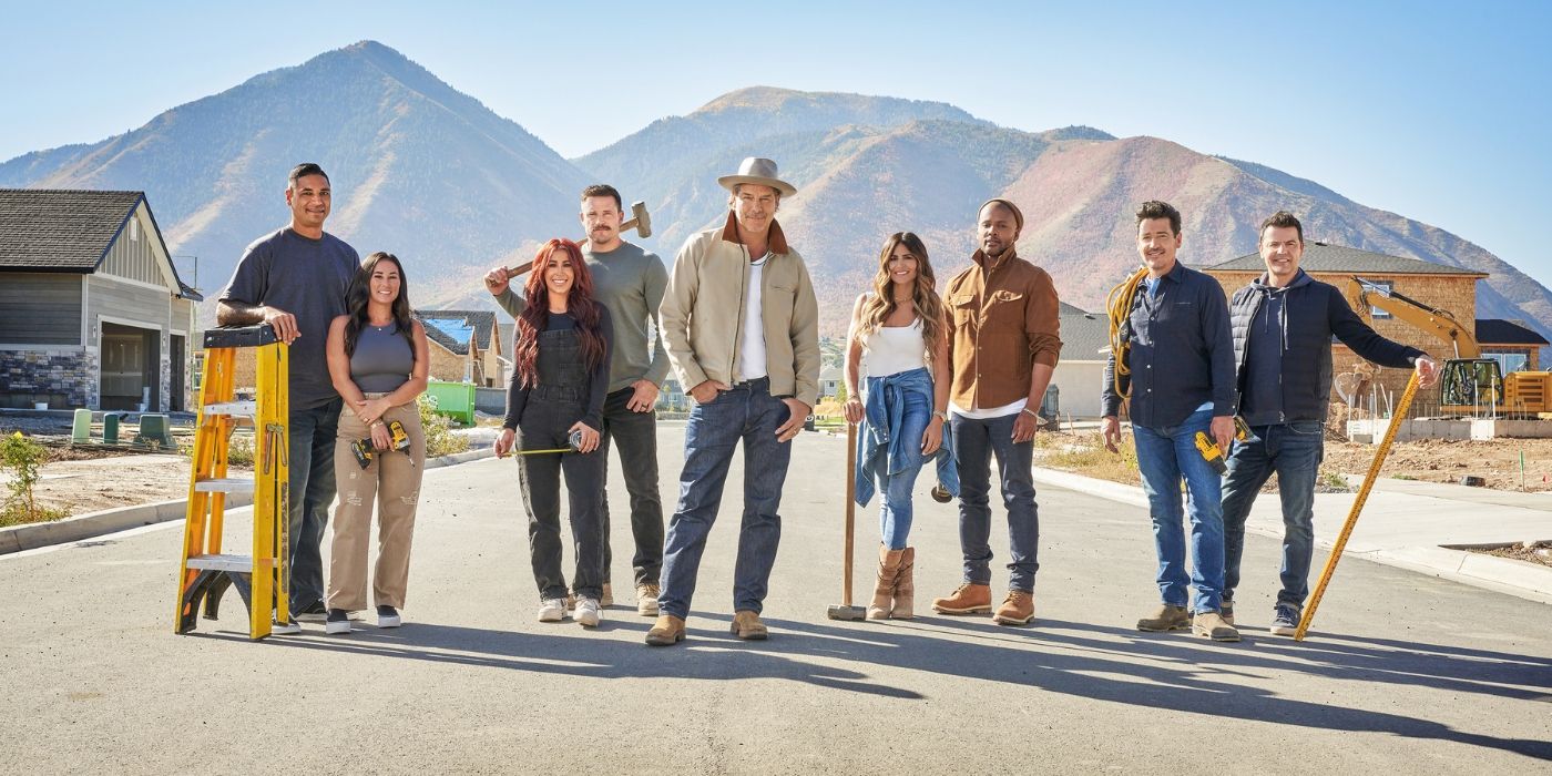 Ty Pennington with the cast of &lsquo;Rock the Block&rsquo; Season 6.