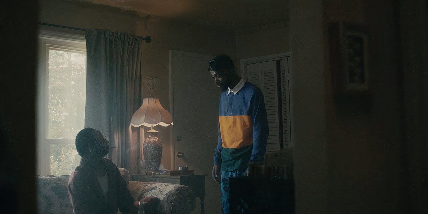 LaKeith Stanfield and Katt Williams as Darius and Uncle Willy meet at Willy&rsquo;s house in S2 EP1 of Atlanta.
