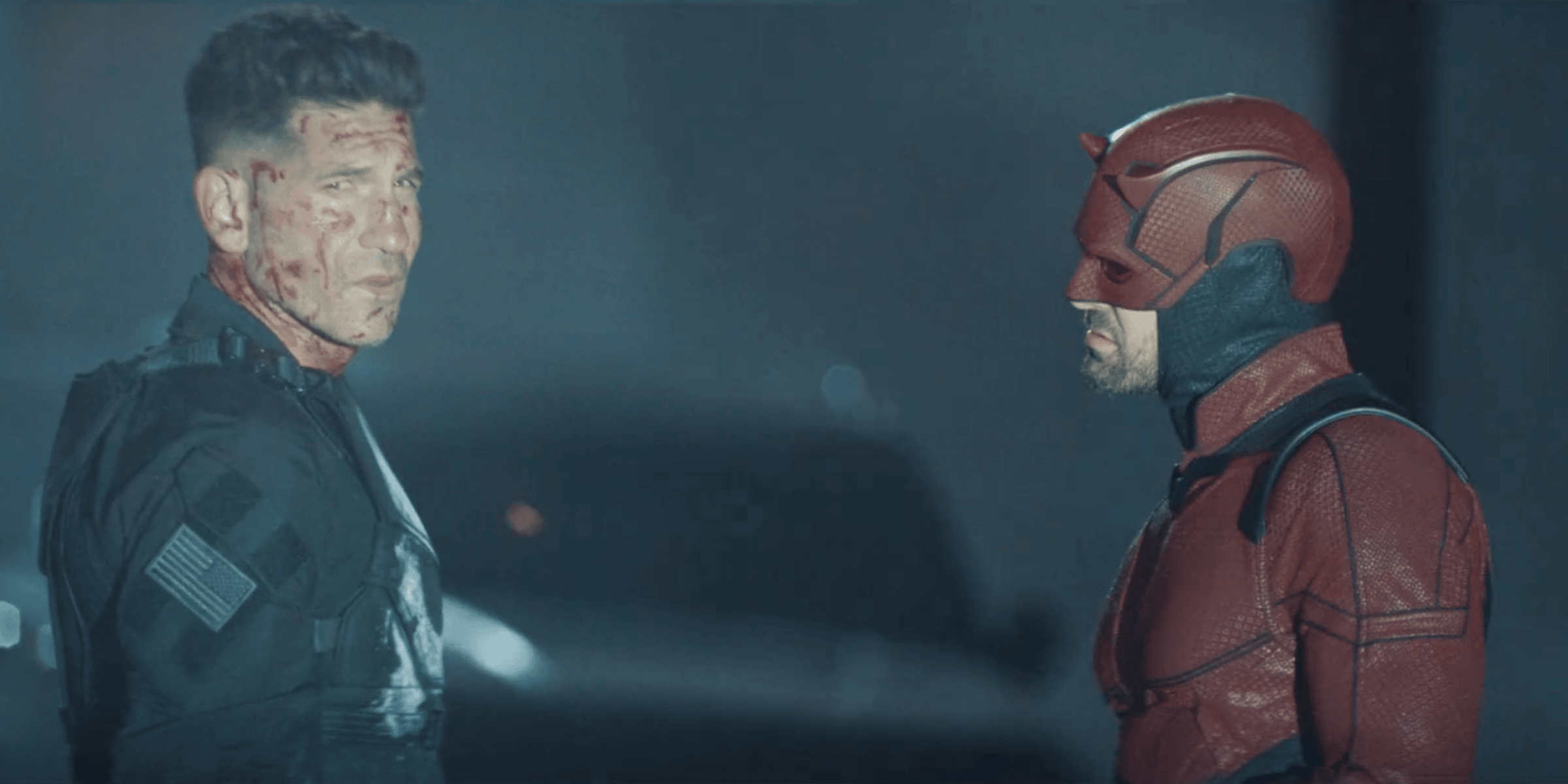 Daredevil & The Punisher in Daredevil: Born Again Episode 9.