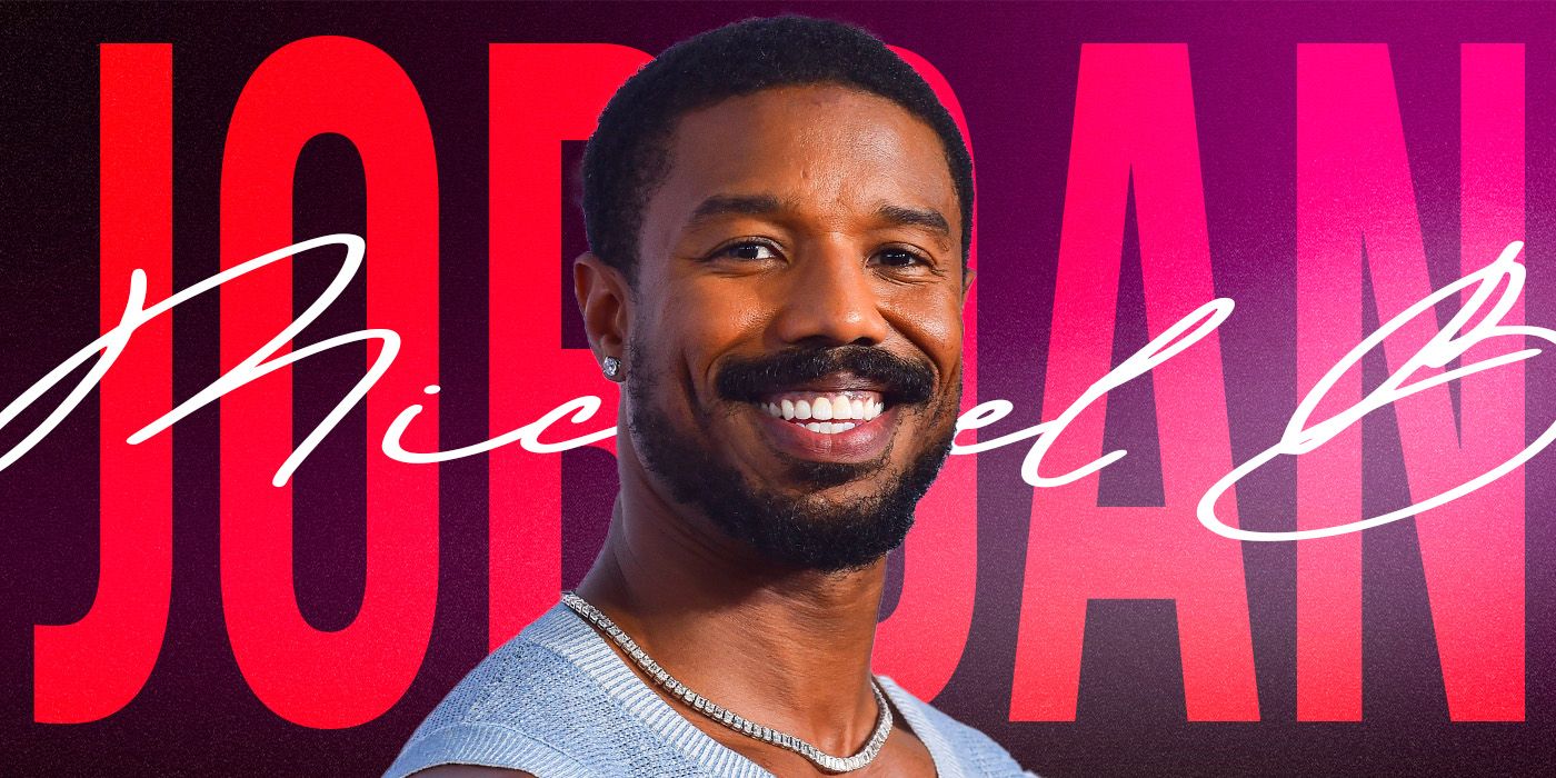 Custom image of Michael B. Jordan with his name written out behind him.
