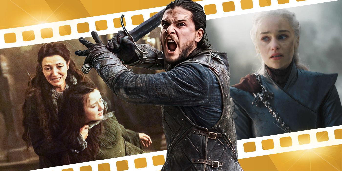 Blended image showing characters from Game of Thrones