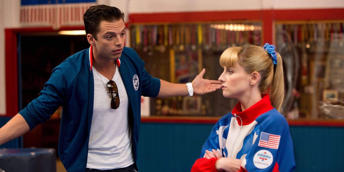 Sebastian Stan and Melissa Rauch in The Bronze
