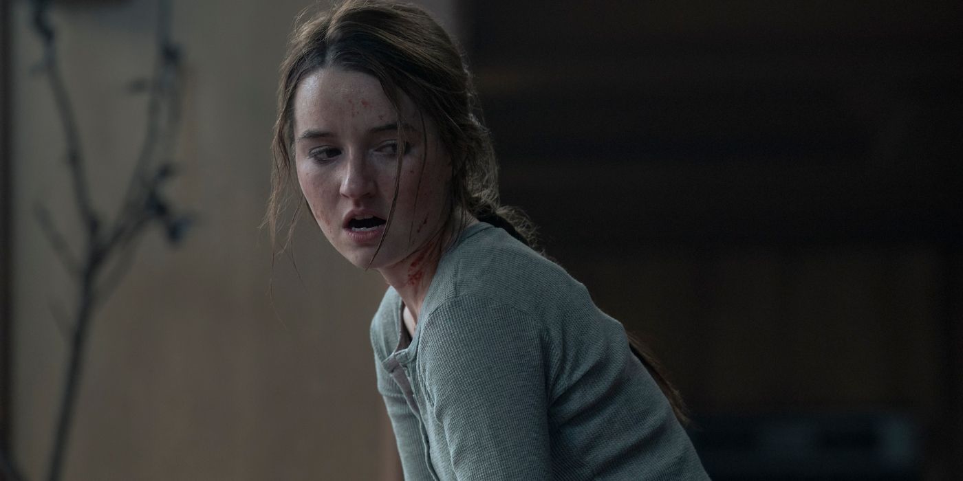Kaitlyn Dever as Abby looking determined in The Last of Us Season 2, Episode 2, Through the Valley.