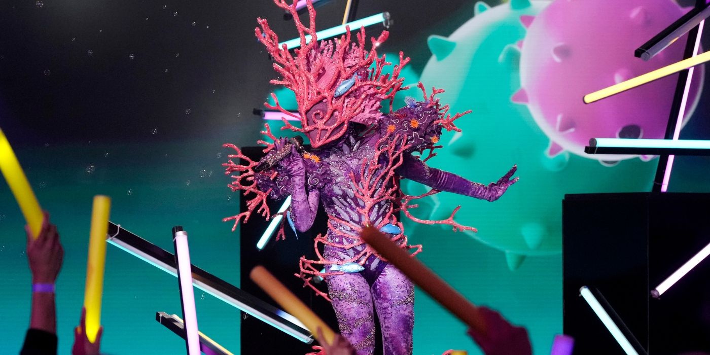 Coral performs during the Lucky 6 on &lsquo;The Masked Singer&rsquo; Season 13.