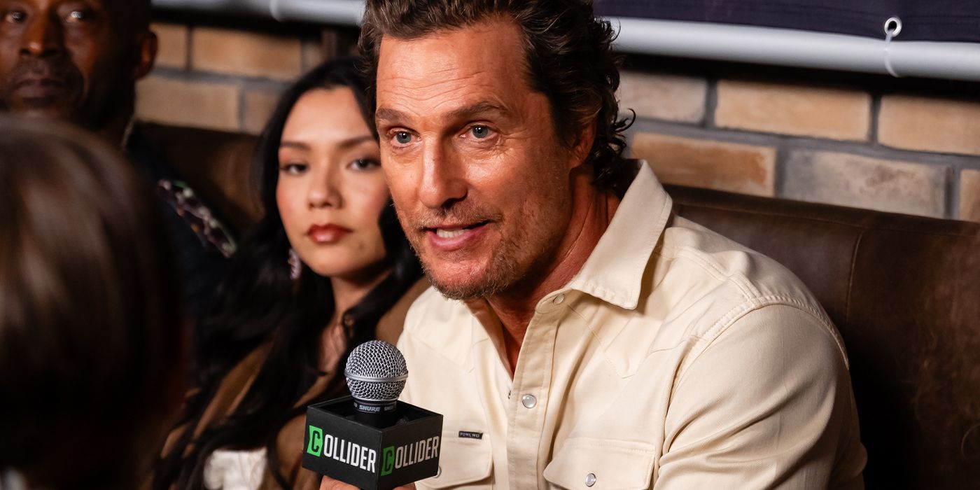 Matthew McConaughey and Angelina LookingGlass at SXSW 2025 for The Rivals of Amziah King