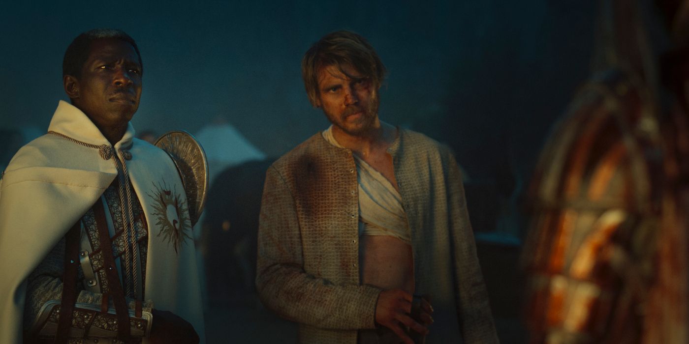 Abdul Salis and Jay Duffy in The Wheel of Time Season 3 Episode 6