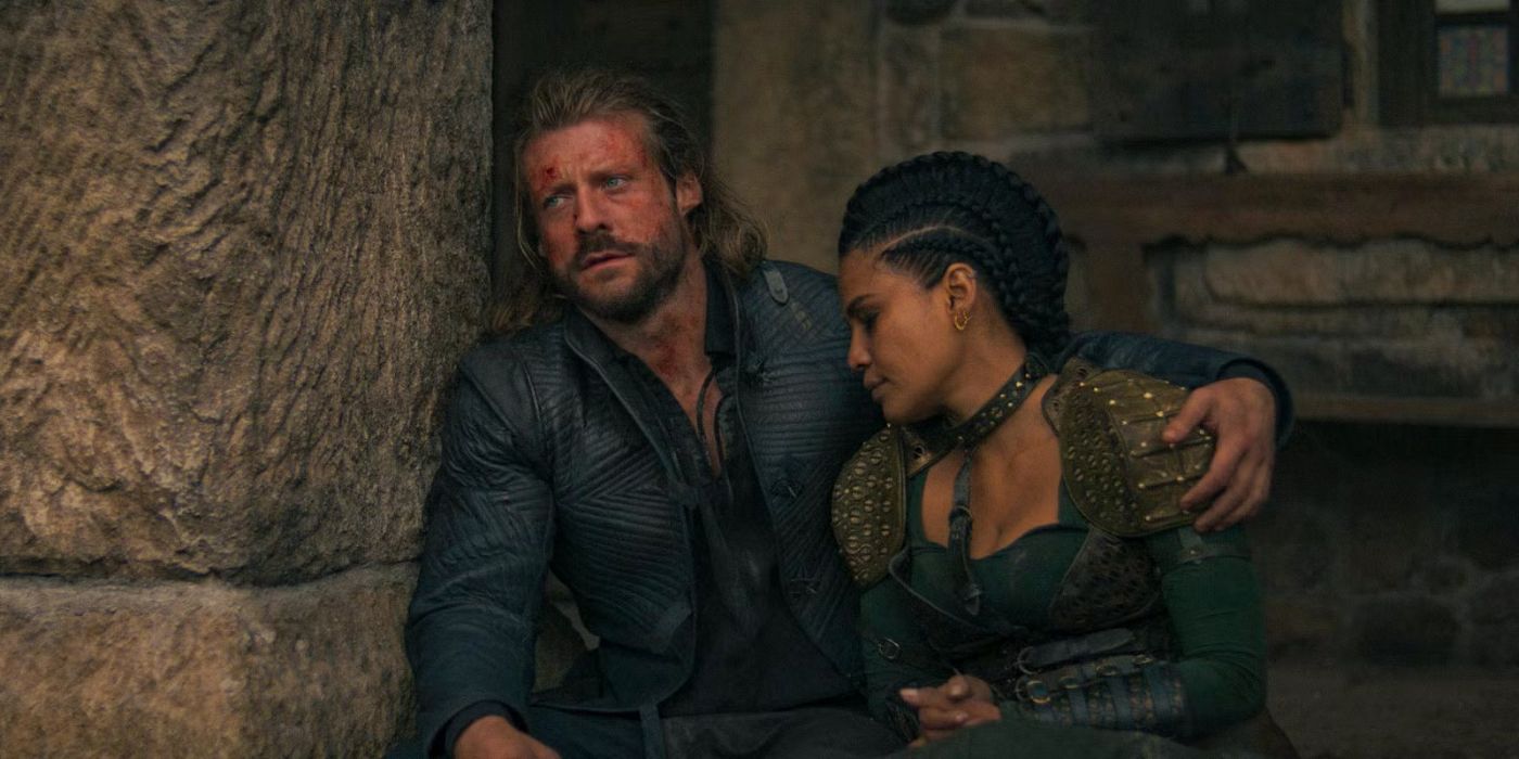 Taylor Napier and Priyanka Bose in The Wheel of Time Season 3 Episode 7