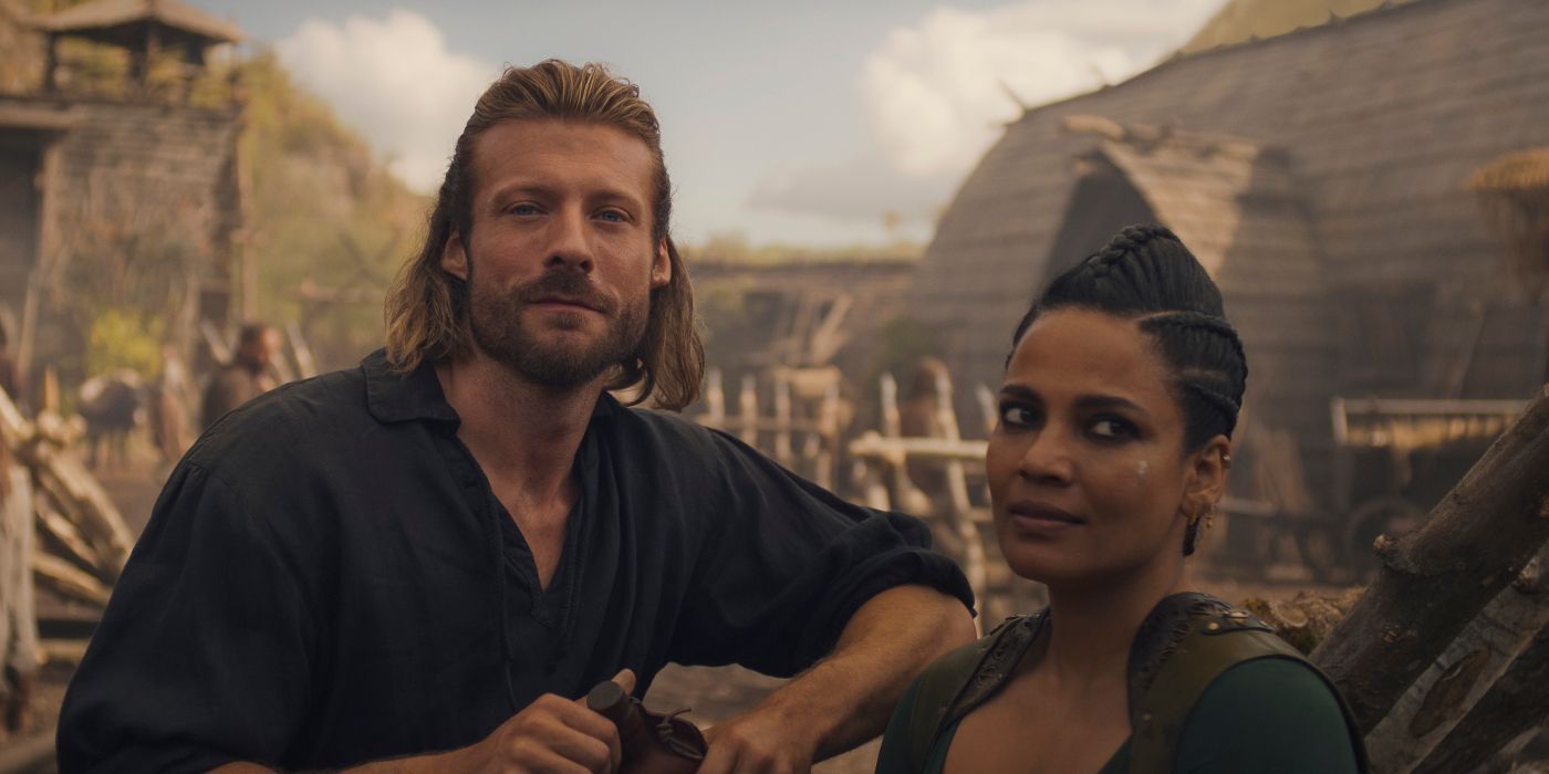 Taylor Napier and Priyanka Bose in The Wheel of Time Season 3 Episode 7