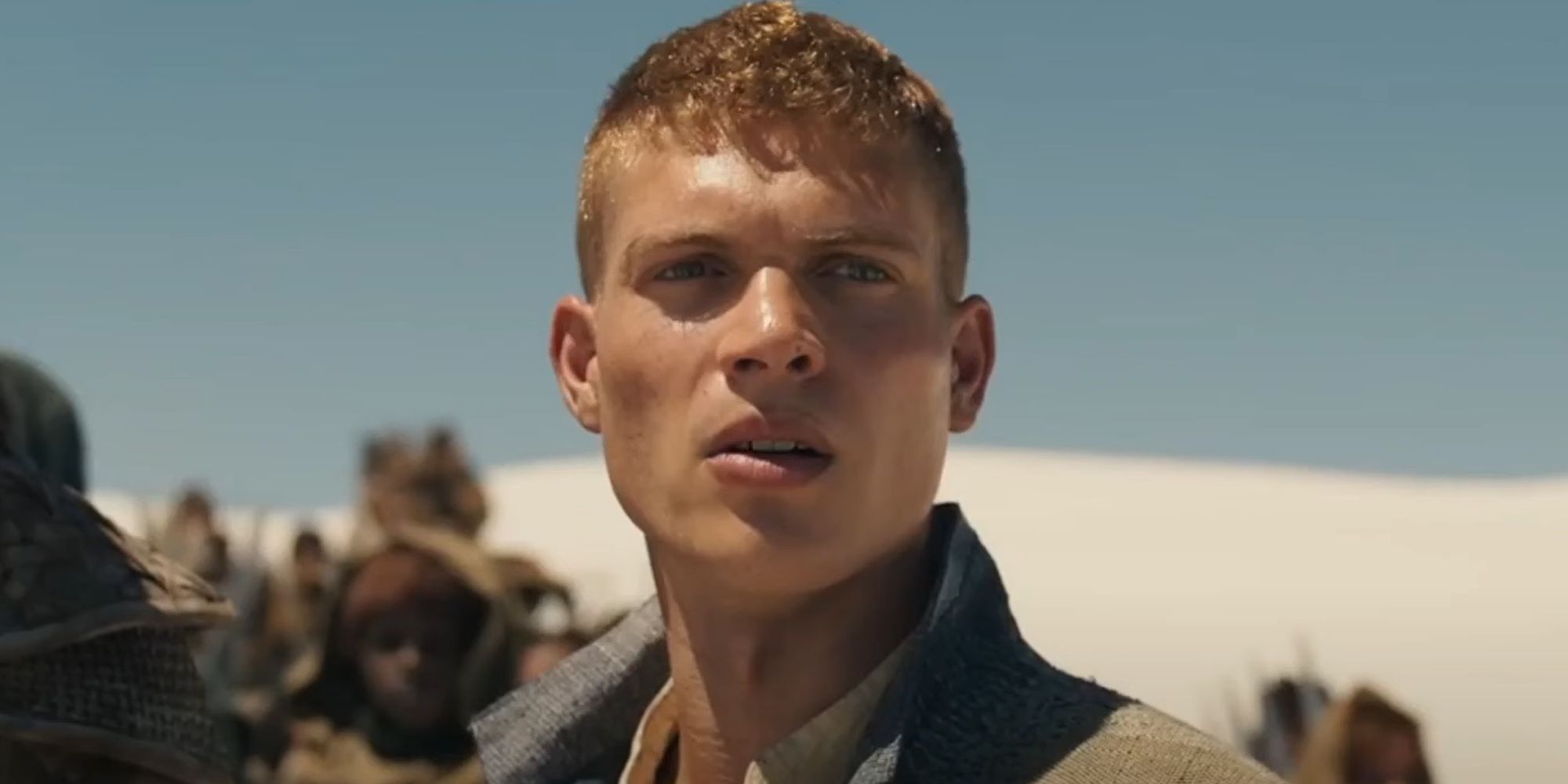 Rand (Josha Stradowski) in the Aiel Waste in The Wheel of Time Season 3 finale.