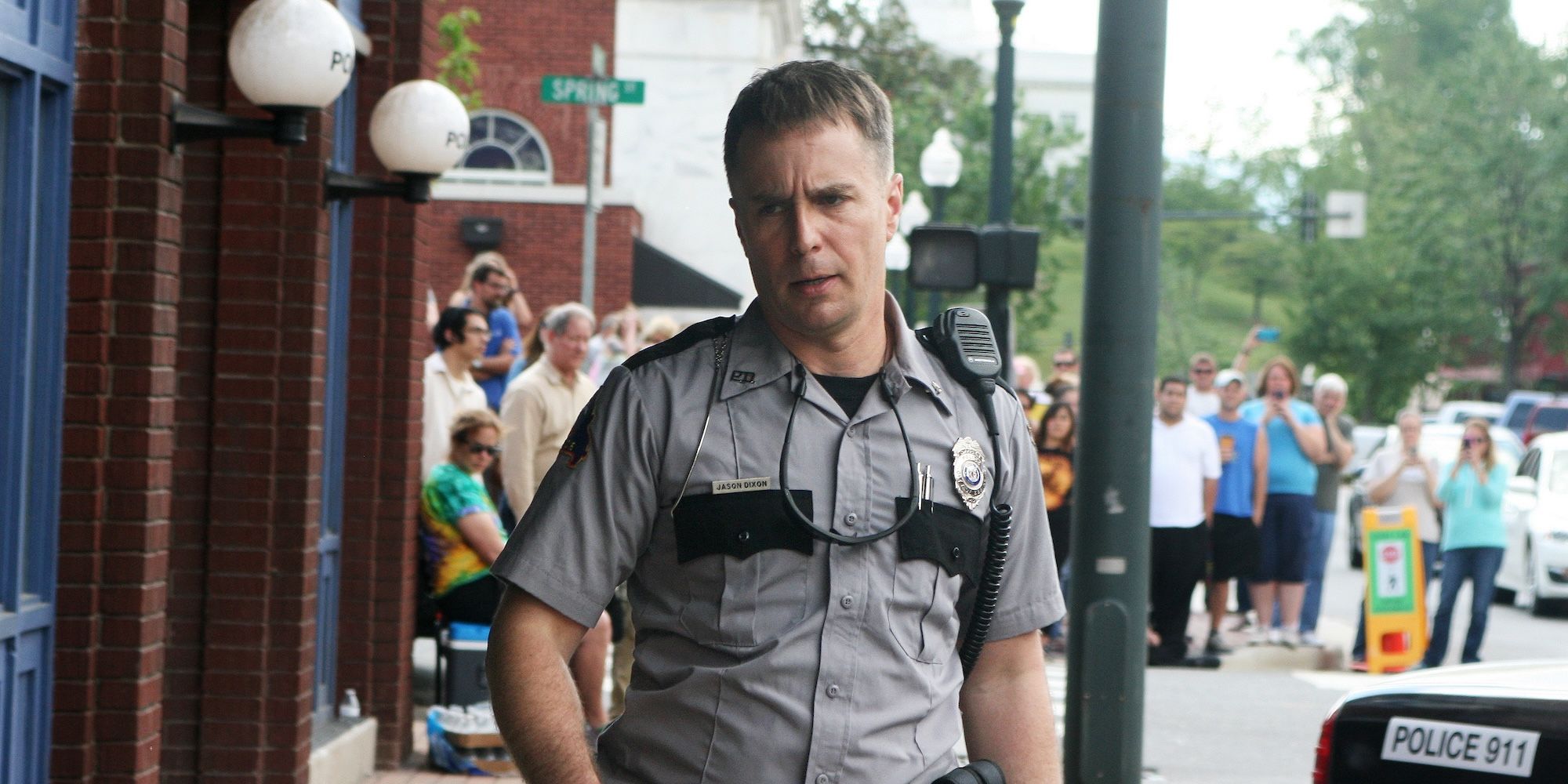 Sam Rockwell as Jason Dixon in Three Billboards Outside Ebbing, Missouri