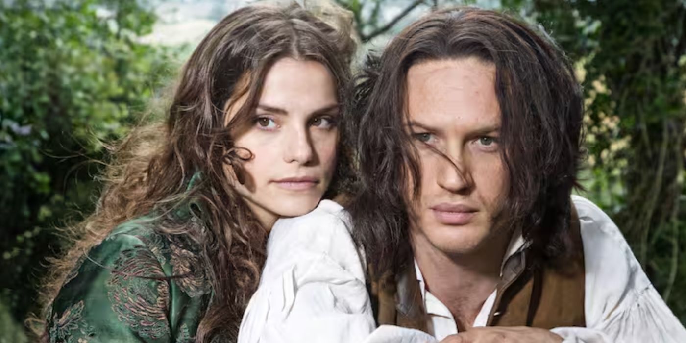 Tom Hardy as Heathcliff and Charlotte Riley as Catherine Earnshaw in Wuthering Heights