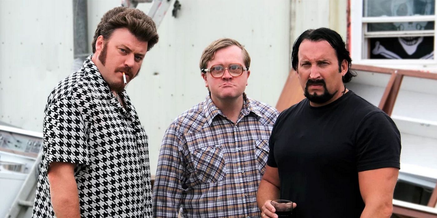 The Trailer Park Boys posing for a photo