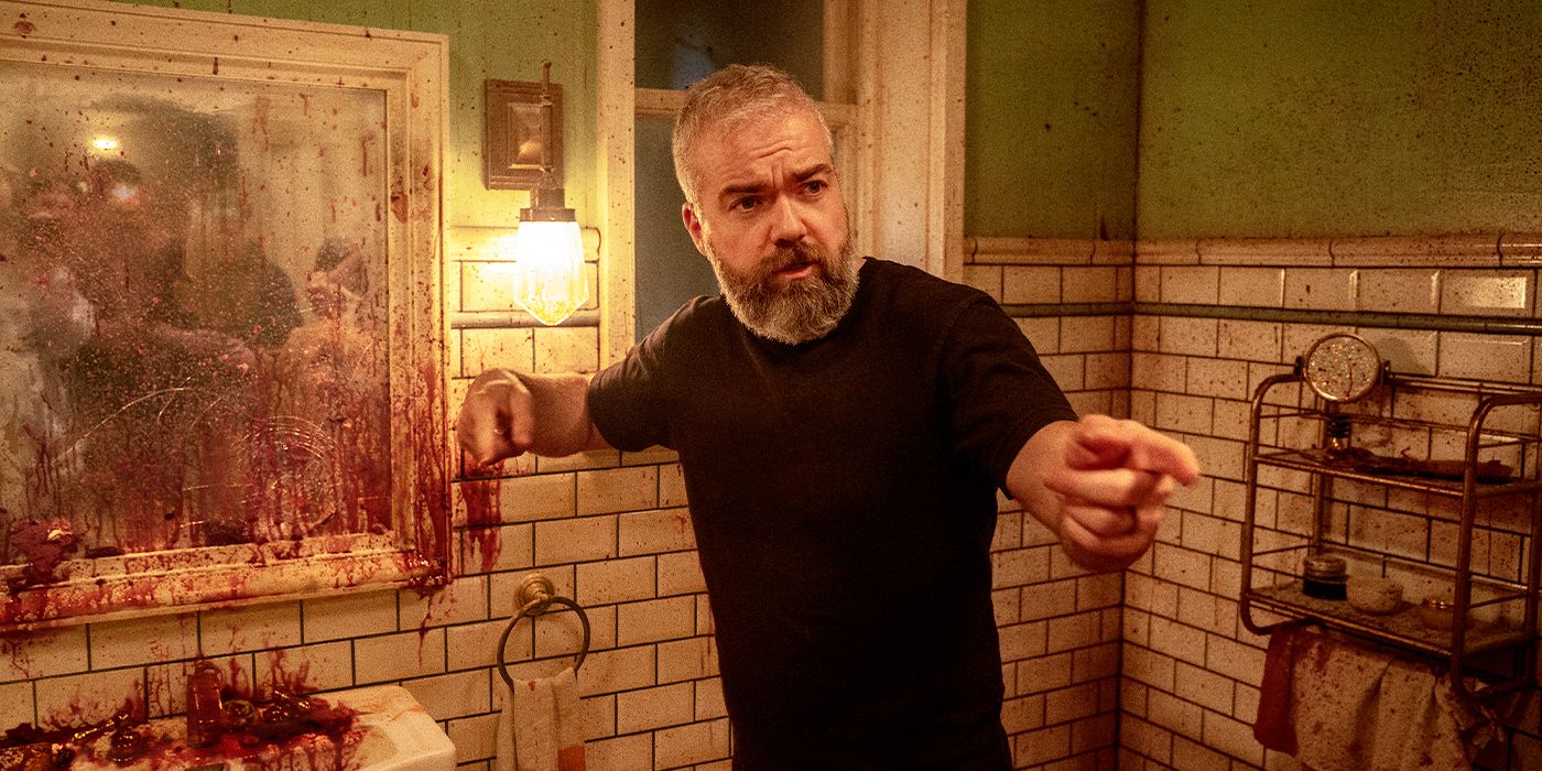 David Sandberg on the set of Until Dawn