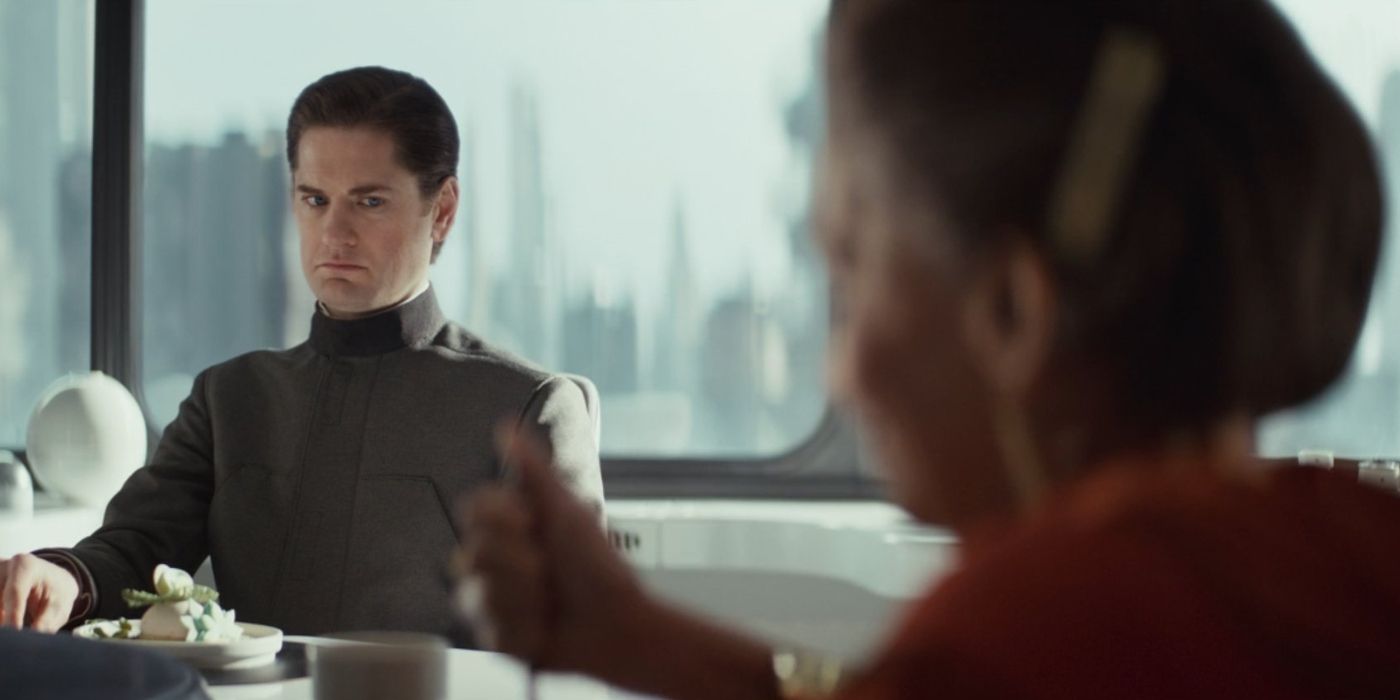 Kathryn Hunter and Kyle Soller in Andor Season 2, Episode 3