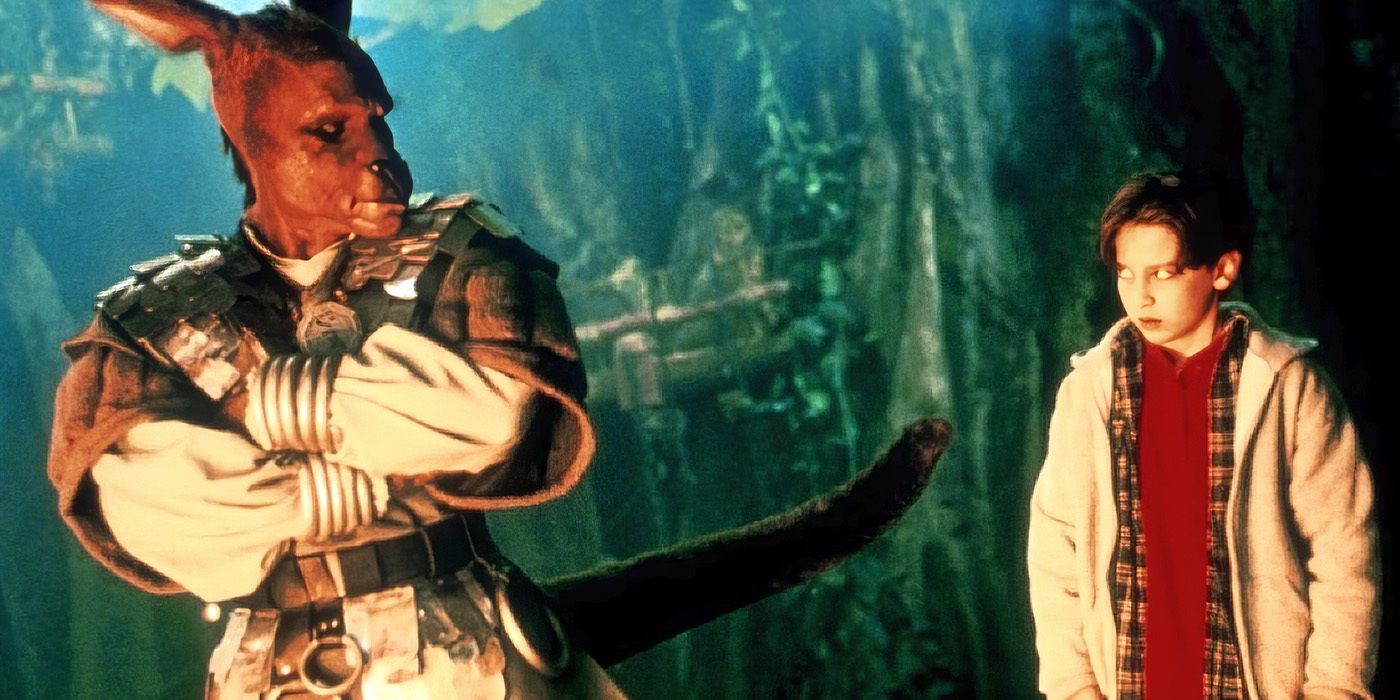 A kangaroo warrior standing with Mario Yedidia&rsquo;s Ryan in Warriors of Virtue