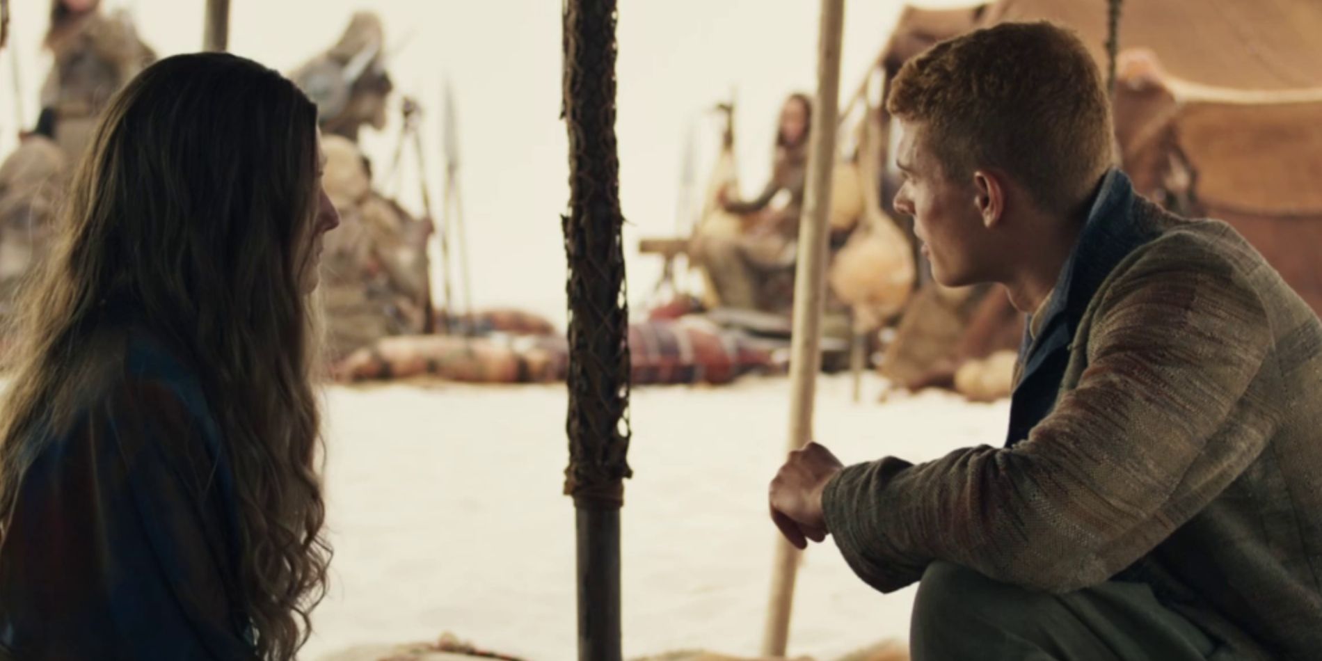 Moiraine (Rosamund Pike) and Rand (Josha Stradowski) in The Wheel of Time Season 3 finale