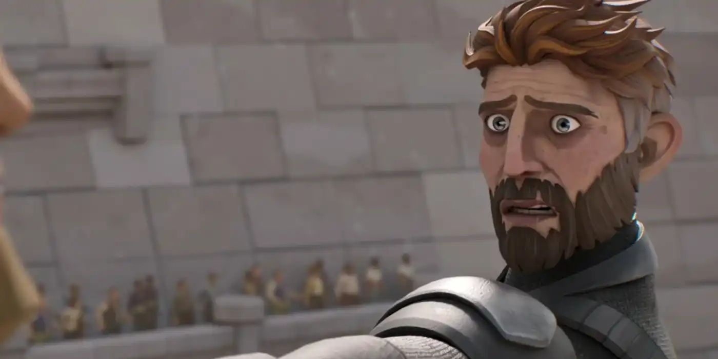 Mack Ferran has a shocked expression