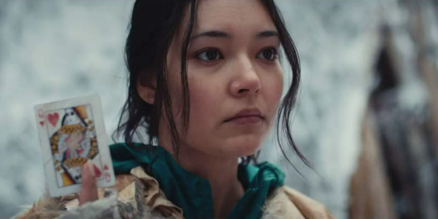 Mari pulls the Queen of Hearts card in Yellowjackets