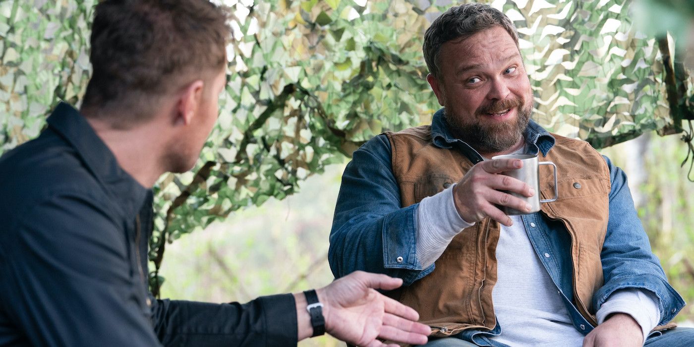 Colter Shaw (Justin Hartley) reconnects with Joe Marsh (Drew Powell) in the 'Tracker' Season 2 finale