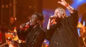 Jamal Roberts and Jelly Roll perform 'Liar' during the 'American Idol' Season 23 finale.
