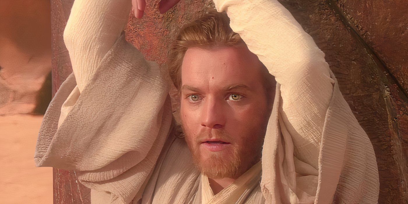 Ewan McGregor como Obi-Wan Kenobi no ataque dos clones