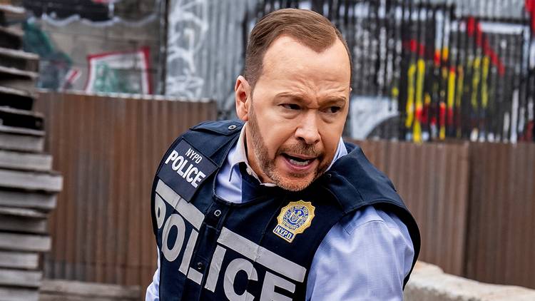 Donnie Wahlberg as Danny Reagan snaps into action in his police uniform