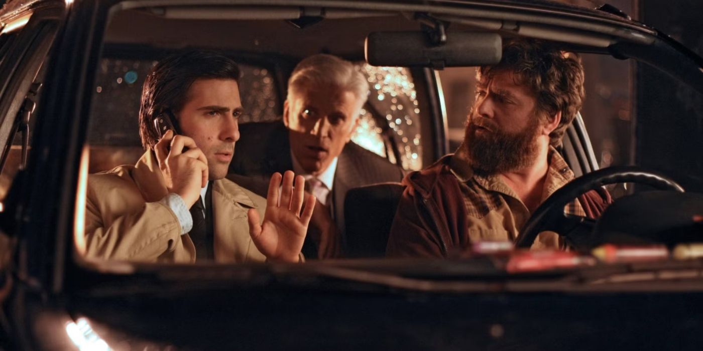 Jason Schwartzman, Ted Danson, and Zach Galifianakis in Bored to Death