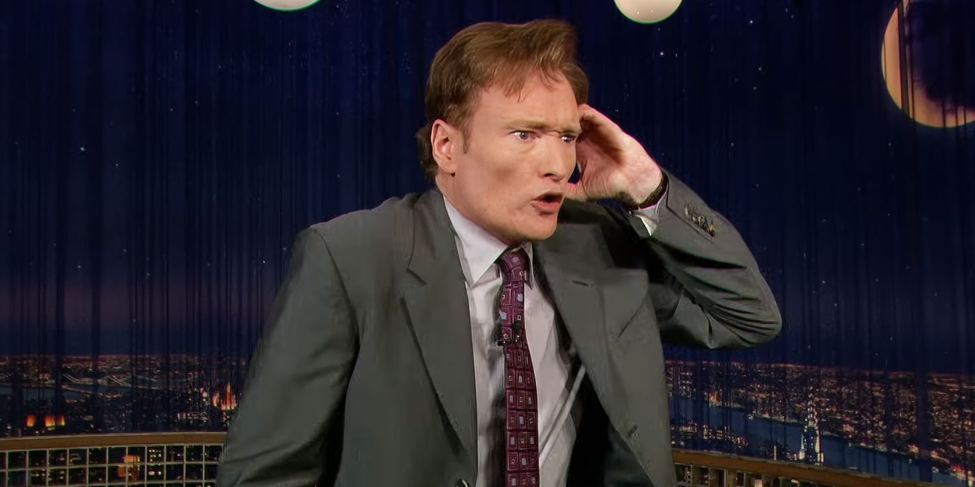 Conan O'Brien em um episódio de 2007 de Late Night com Conan O'Brien