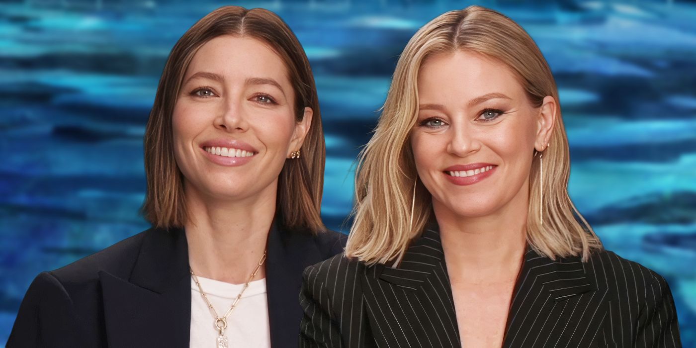 Image de Jefferson Chacon de Jessica Biel et Elizabeth Banks souriant côte à côte pour la meilleure sœur