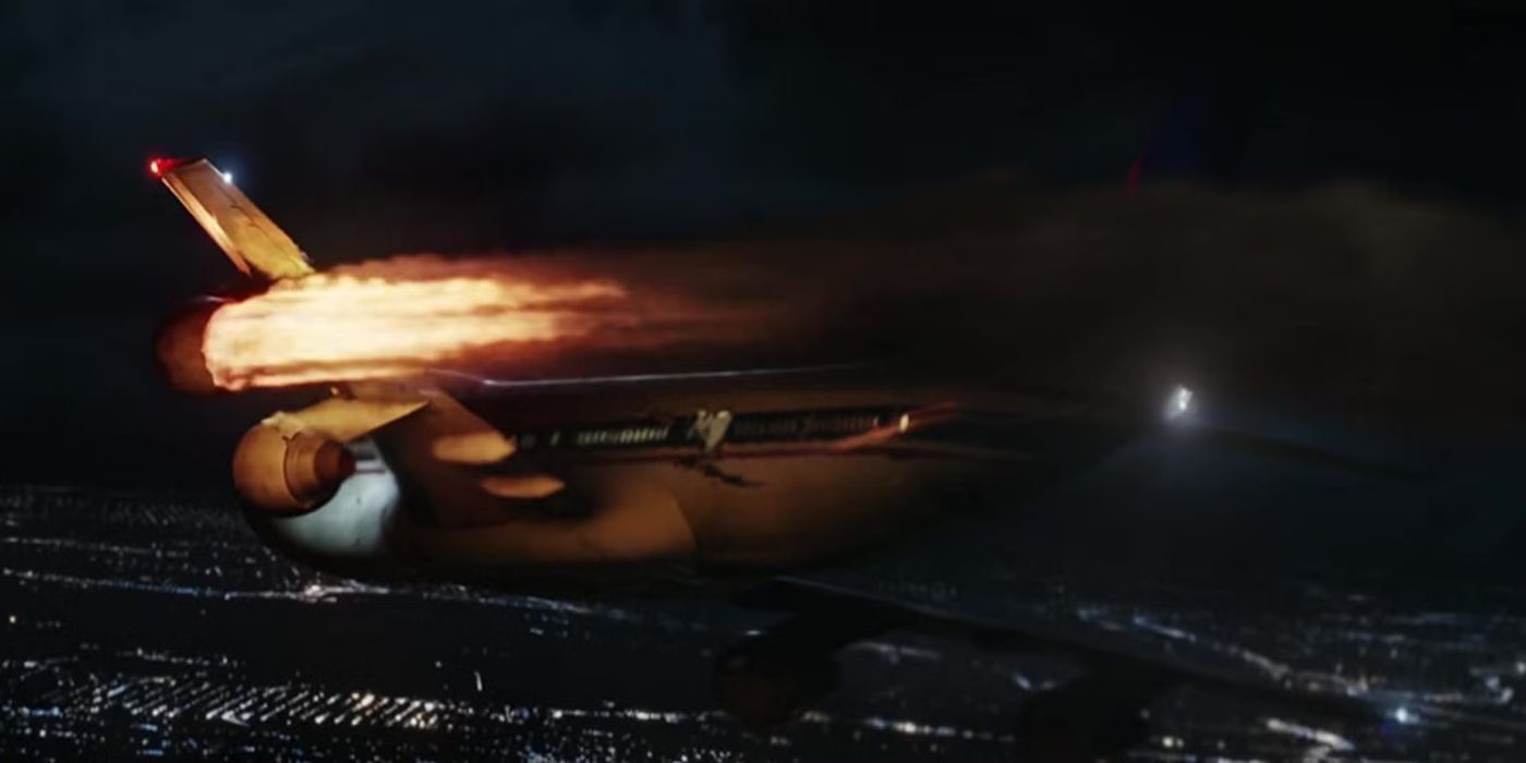 Flight 180 blowing up in 'Final Destination 5' (2011)