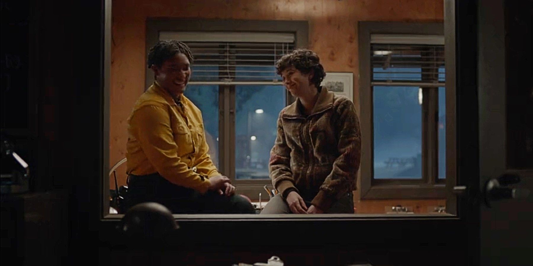 Eve Edwards and Francine standing and smiling together in Fire Country Season 3.