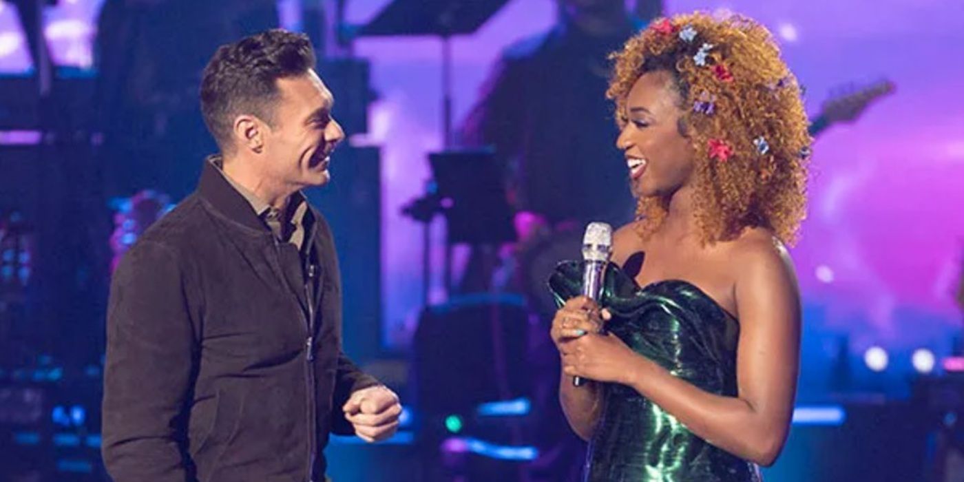 Gabby Samone e Ryan Seacrest no American Idol