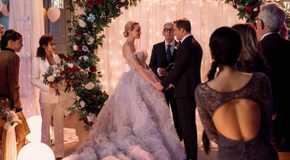 Georgia (Brianne Howey) and Paul (Scott Porter) get married in Ginny and Georgia.