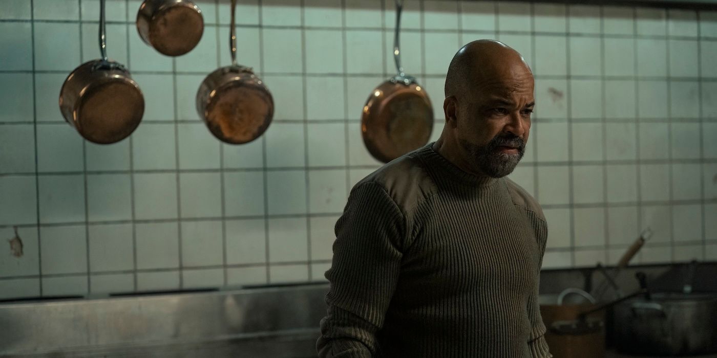 Jeffrey Wright as Isaac during an interrogation in The Last of Us Season 2 Episode 4