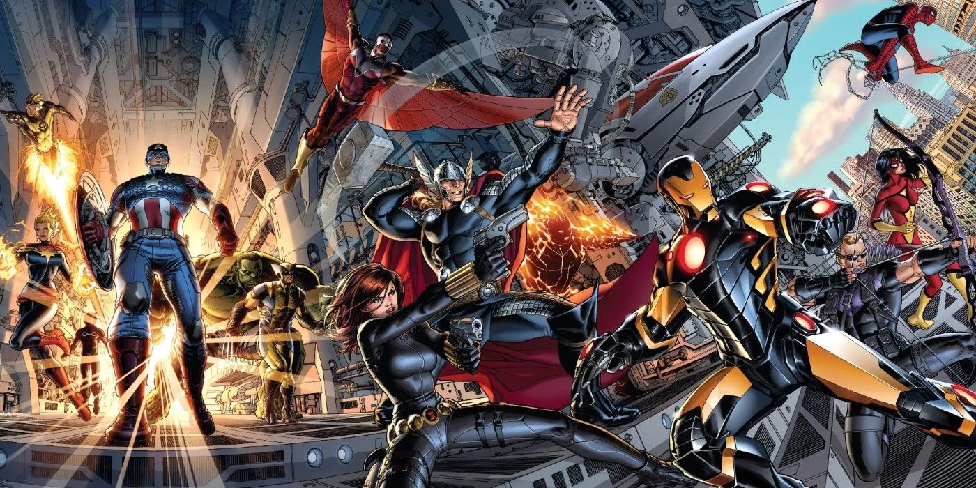 La imagen de portada de Avengers de Jonathan Hickman: The Complete Collection Volume 1