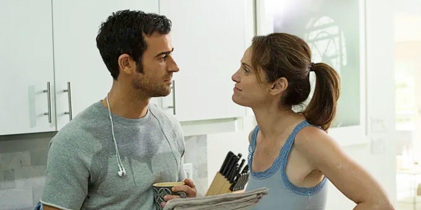 Kevin Garvey and Laurie Garvey having a conversation in a flashback during The LEftovers Season 1