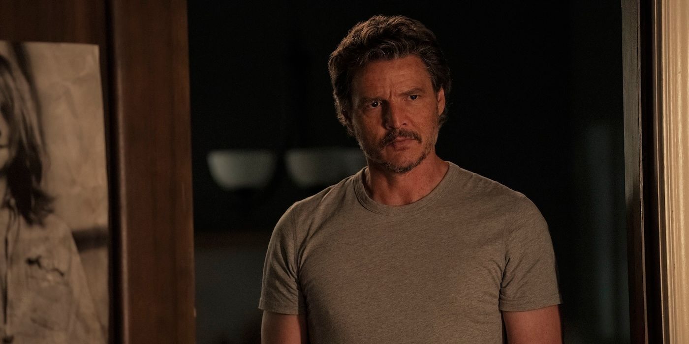 Pedro Pascal as Joel walking into Ellie's bedroom in The Last of Us Season 2 Episode 6