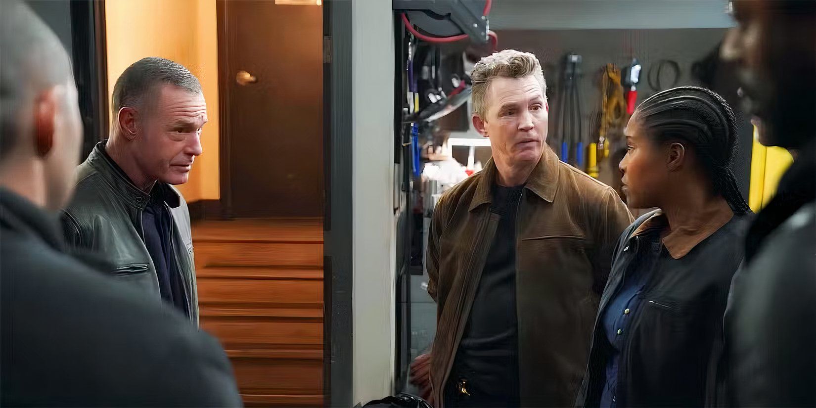Reid (Shawn Hatosy) confronts Voight (Jason Beghe) and team in the Chicago P.D. Season 12 finale.