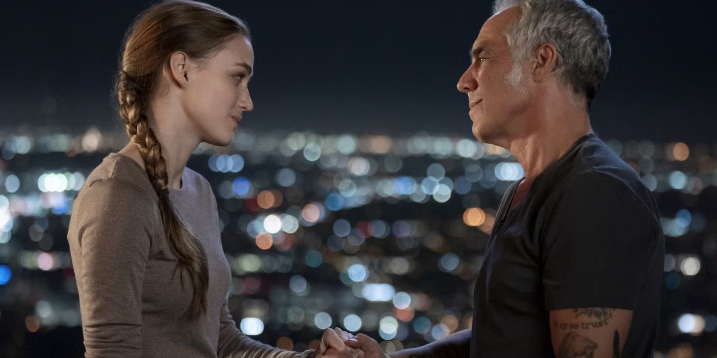 Madison Lintz como Maddie e Titus Welliver como Harry em Bosch: Legacy