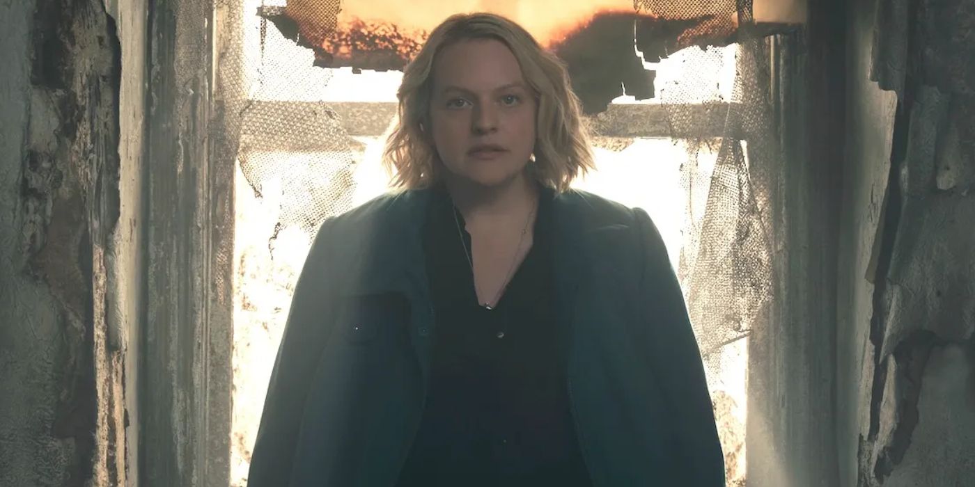 Elisabeth Moss as June in The Handmaid's Tale